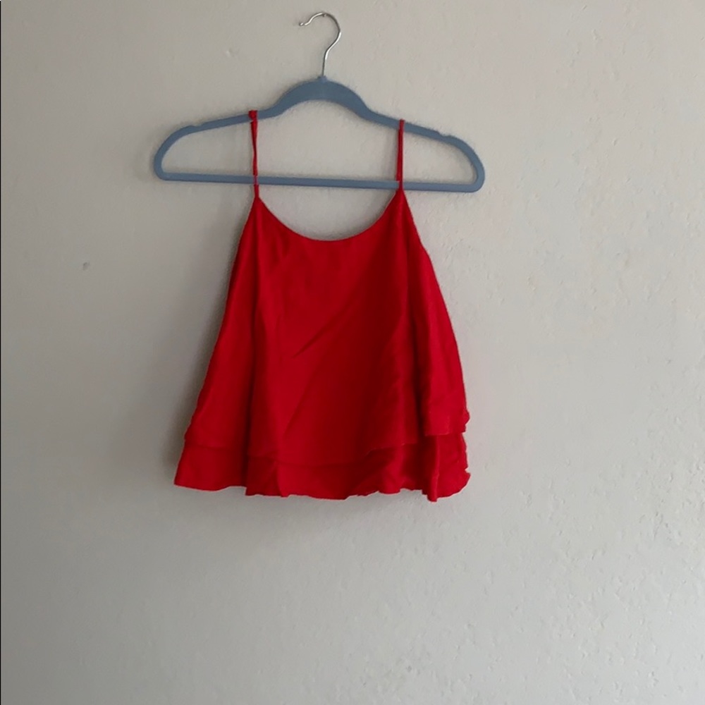 Two layered red tank